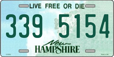 NH license plate 3395154