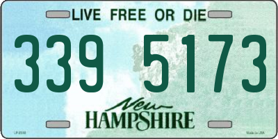 NH license plate 3395173