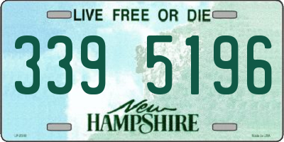 NH license plate 3395196