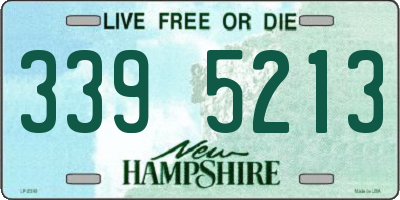 NH license plate 3395213