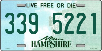 NH license plate 3395221