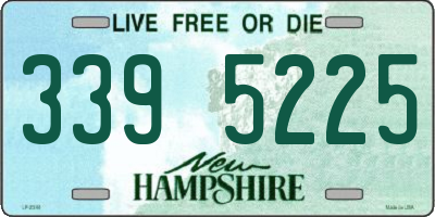 NH license plate 3395225