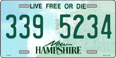 NH license plate 3395234