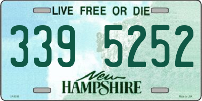 NH license plate 3395252