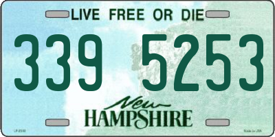NH license plate 3395253