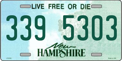 NH license plate 3395303