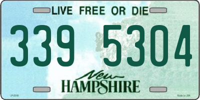 NH license plate 3395304