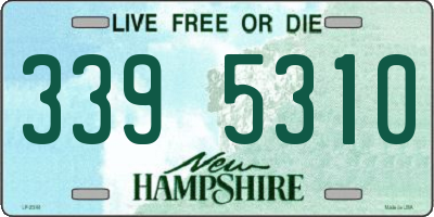 NH license plate 3395310