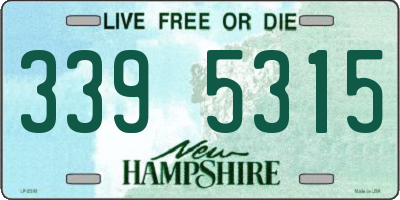 NH license plate 3395315