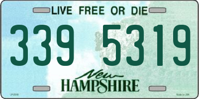NH license plate 3395319