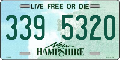 NH license plate 3395320