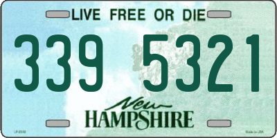 NH license plate 3395321