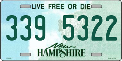 NH license plate 3395322
