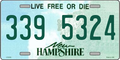 NH license plate 3395324