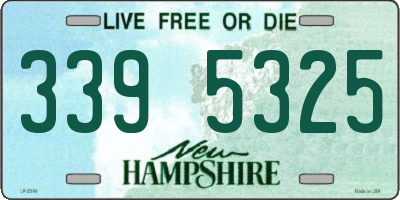 NH license plate 3395325