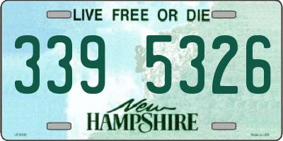 NH license plate 3395326