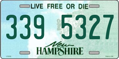 NH license plate 3395327