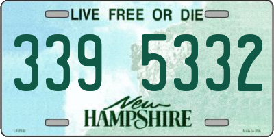 NH license plate 3395332