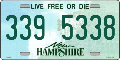 NH license plate 3395338