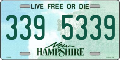 NH license plate 3395339