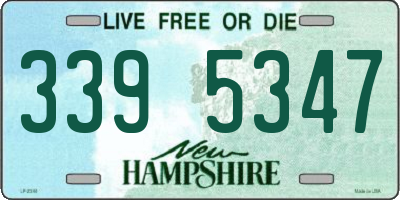 NH license plate 3395347
