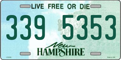 NH license plate 3395353