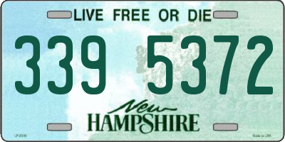 NH license plate 3395372