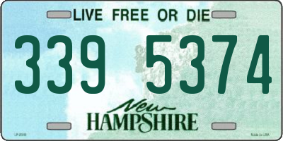 NH license plate 3395374