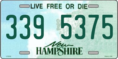 NH license plate 3395375