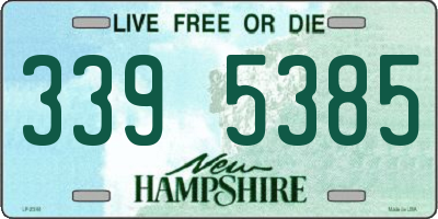 NH license plate 3395385