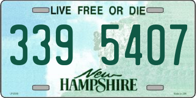 NH license plate 3395407