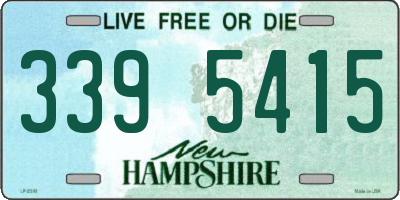 NH license plate 3395415