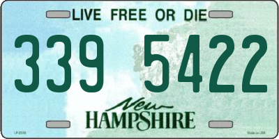NH license plate 3395422