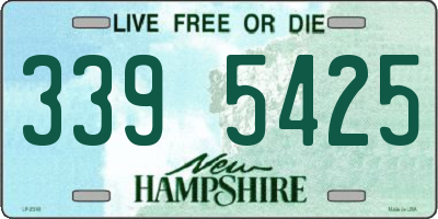 NH license plate 3395425