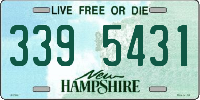 NH license plate 3395431