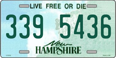 NH license plate 3395436