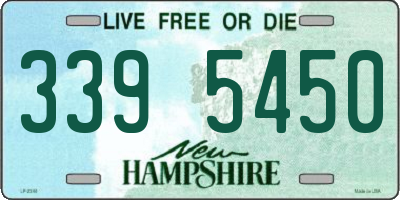 NH license plate 3395450