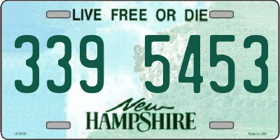 NH license plate 3395453