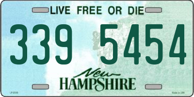 NH license plate 3395454
