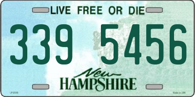 NH license plate 3395456
