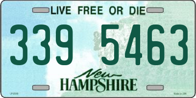 NH license plate 3395463