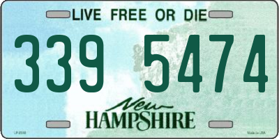 NH license plate 3395474