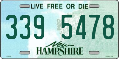 NH license plate 3395478