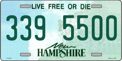 NH license plate 3395500