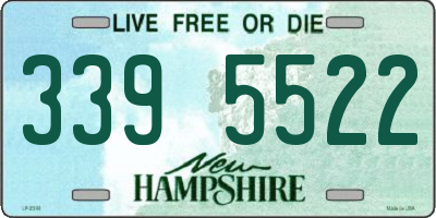 NH license plate 3395522