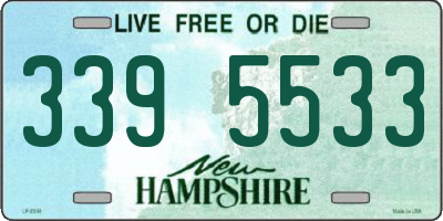 NH license plate 3395533