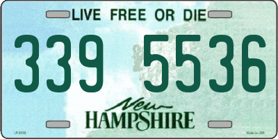 NH license plate 3395536