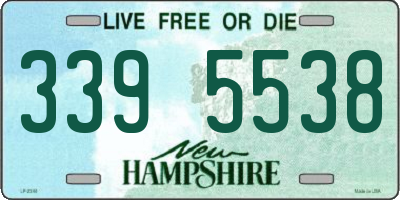 NH license plate 3395538