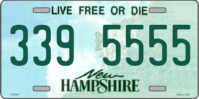 NH license plate 3395555