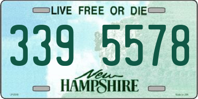 NH license plate 3395578
